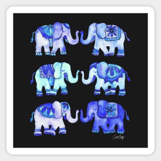 blue elephants Sticker